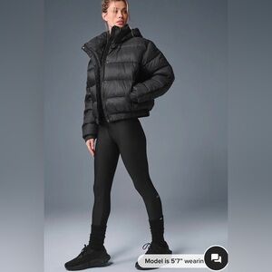 Alo Yoga Aspen Love Puffer Jacket in black